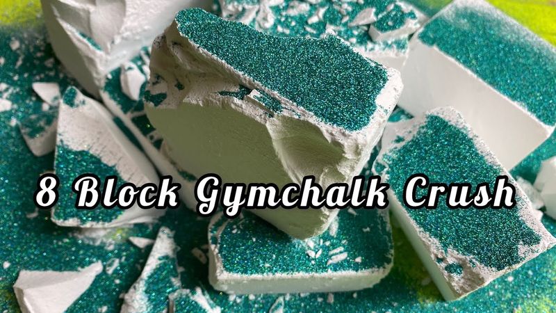 8 Block Ader Gymchalk & Glitter | Oddly Satisfying