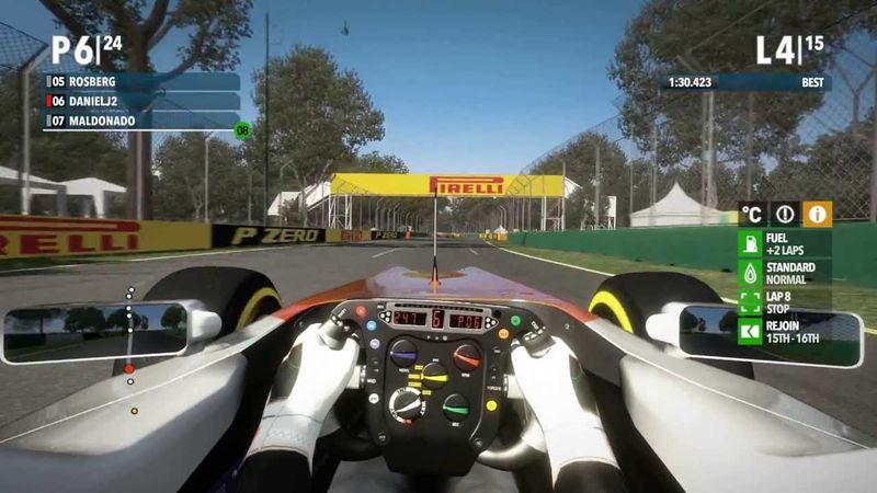 F1 2012 Career mode, career 2, season 1 Australia, Force India