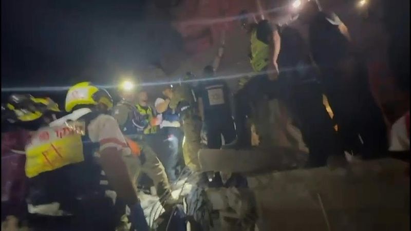 Israeli first responders on site after Iran missile attack | AFP