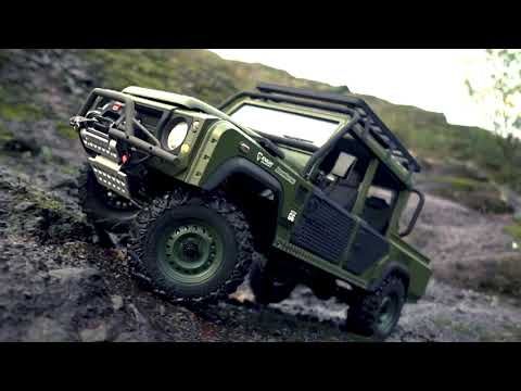 Rc Crawler BOOMRACING Defender D110 Pickup Off-road Diving 4x4 Rc Car [Video by CNRC]