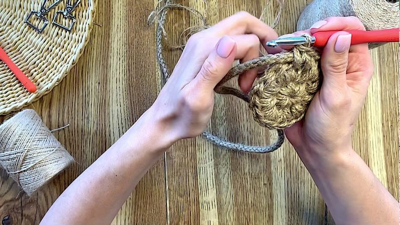 Второй ряд круглой стеночки сумки