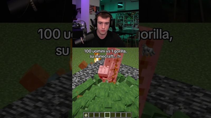 100 UOMINI vs 1 GORILLA su MINECRAFT.. 💀