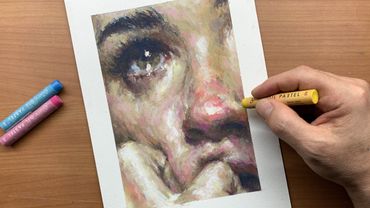 Pastel de aceite / Lágrimas (Practicando dibujo, 50 minutos de video completo)