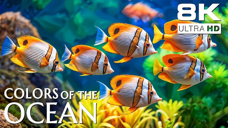 Soft Reef Colors & Ocean Tones 8K – Peaceful Aquarium for Meditation and Inner Calm