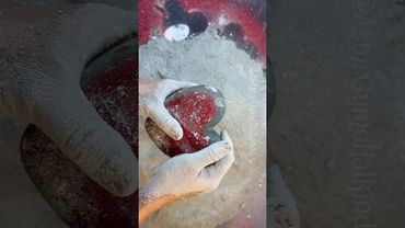 Broken red glitter heart