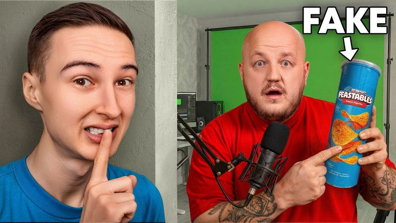 Я обманул блогеров ФЕЙКОВЫМИ чипсами MrBeast… (они поверили)