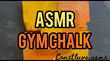 5 Blocks of Crunchy & Powdery Dyed Gym Chalk | Satisfying Asmr |  Sleep-Aid | Cometluvs.asmr