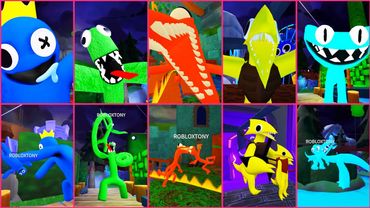 Rainbow friends chapter 2 all jumpscares Roblox 3rd person