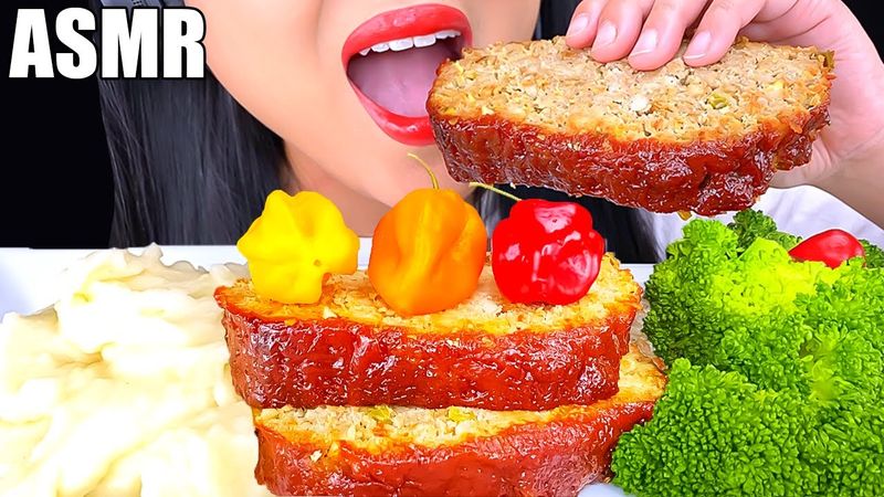 MEATLOAF & MASHED POTATOES MUKBANG | Eating Show | ASMR Phan