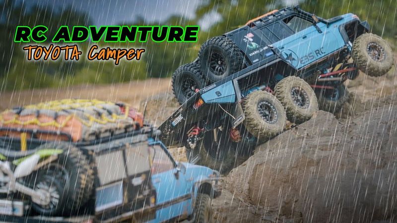 Rc Crawler Land Cruiser Lc79 6x6, Rc4wd Hilux 4x4 Camper | Off-Road Trail Rc Cars