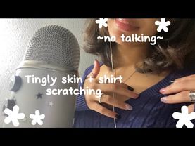 Asmr - tingly fabric scratching/shirt scratching + skin sounds (no talking)