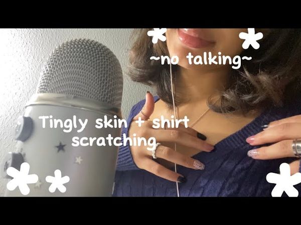 Asmr - tingly fabric scratching/shirt scratching + skin sounds (no talking)