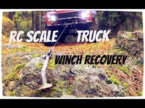Traxxas TRX-4 RC Scale Truck winch RECOVERY and Crawling 6#