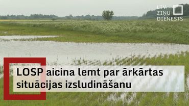 Aicina izsludināt ārkārtas situāciju  plūdu skartajās teritorijās Vidzemē un Latgalē