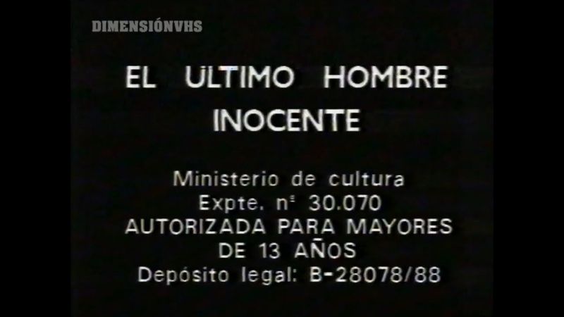 El último hombre inocente (1987) VHS - Película completa en español