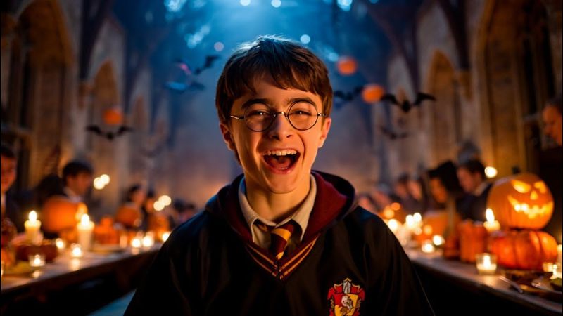 Hogwarts Halloween Ball! Music video AI