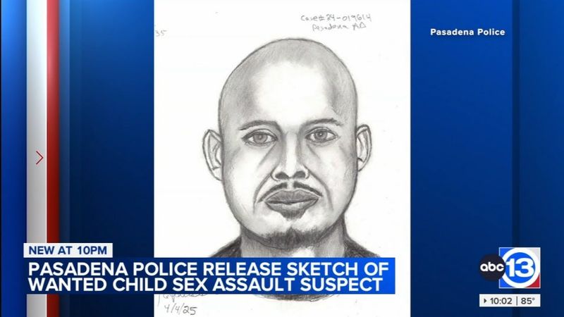 Pasadena police release sketch of wanted child sex assault suspect