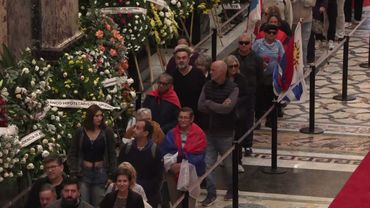 Wife of Uruguay popular ex-leader 'Pepe' Mujica arrives at wake in capital | AFP