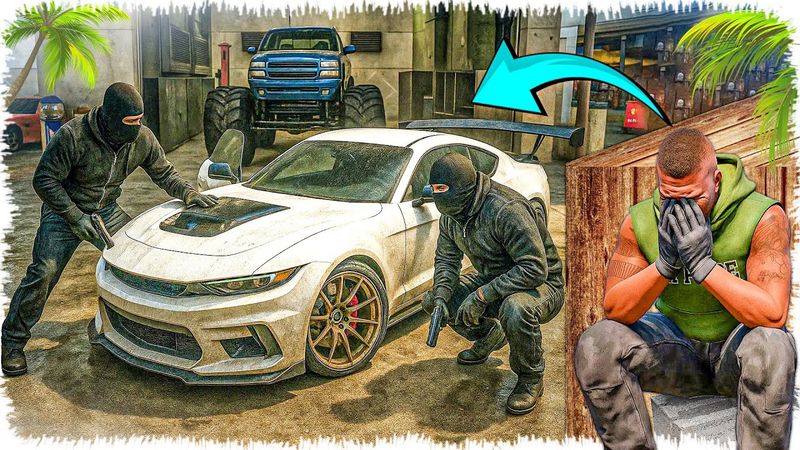 Ұрлықшы мустангты ұрлап кетті 🤬Джонни жылады 😭 (GTA V)