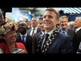 French president Macron says its time for an agreement as UN Ocean conference readies to begin