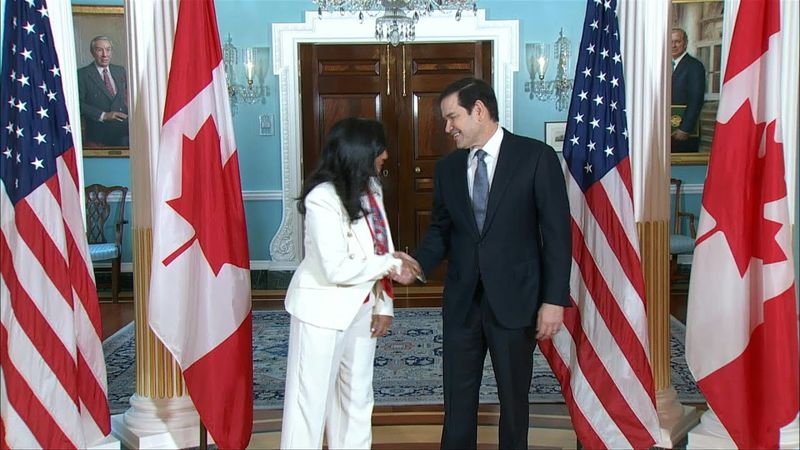 US Secretary of State Marco Rubio meets Canadian Foreign Minister Anita Anand | AFP
