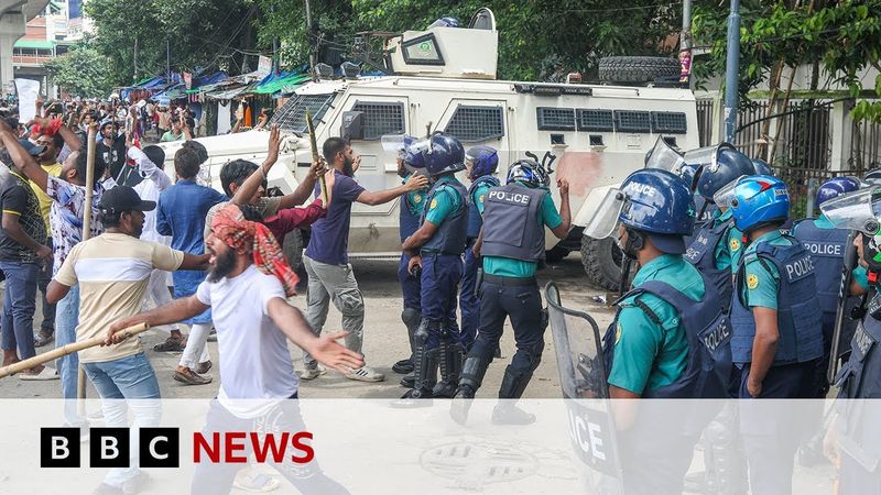 Ex-Bangladesh leader authorised deadly crackdown, leaked audio suggests | BBC News