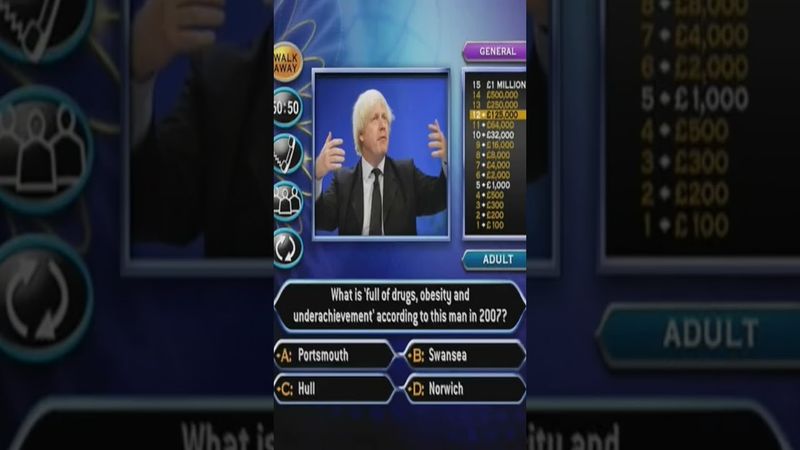 #millionaireshorts - An American-born UK Prime Minister talks SH!T about Portsmouth