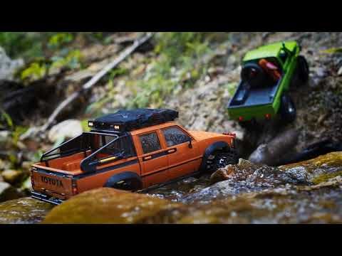 1/10 Scale Rc Crawler : Rc Lc70, Rc D90, Rc Hilux / River Off-road Driving 4X4 RC Car