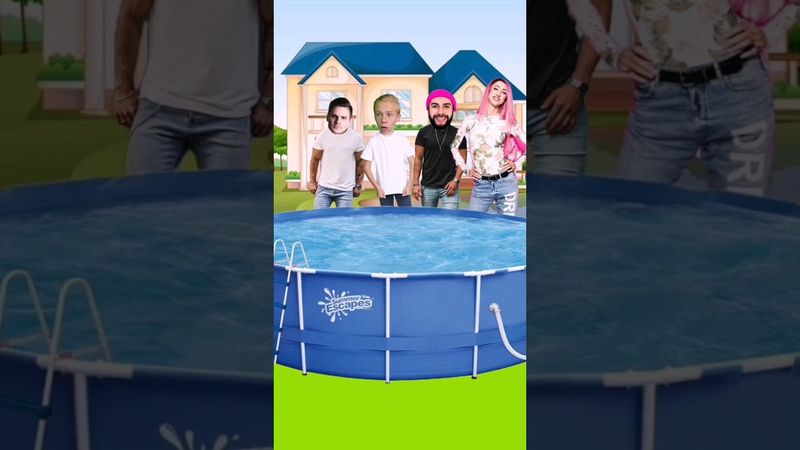 ЛАБУБУ бросили в бассейн