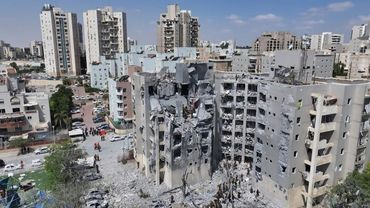 AERIAL SHOTS: Aftermath of Iranian missile strike in southern Israel | AFP