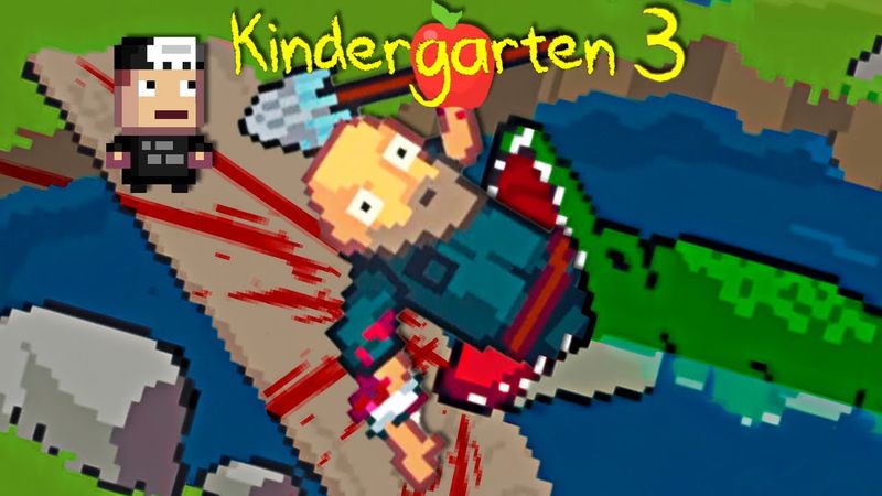 УБОРЩИК ПРОТИВ КРОКОДИЛА ► Kindergarten 3 #3 Прохождение