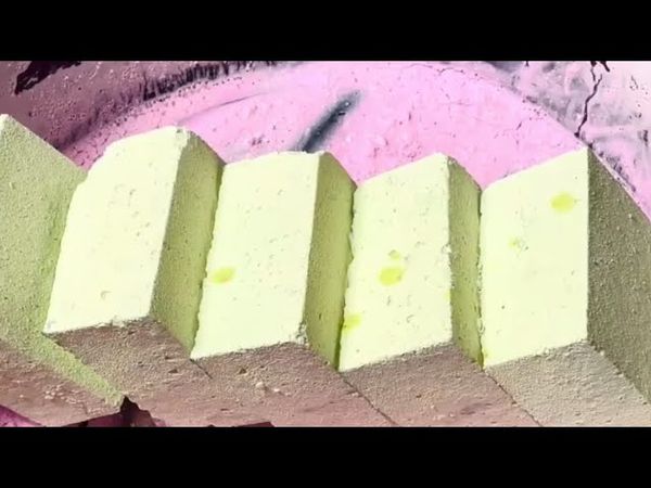 Reformed Chalk Blocks in Pasted Bowl