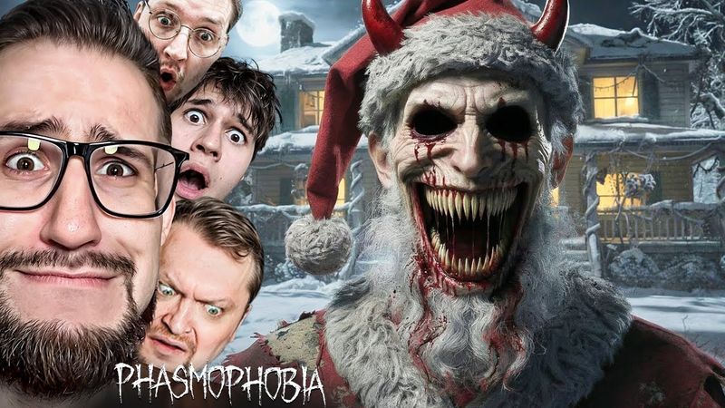 24 ЧАСА ОХОТА НА КРАМПУСА В ФАЗМАФОБИИ! НЕ ТРОГАЙ ПОДАРКИ или ТЫ ТРУП! Мы Разозлили Его…