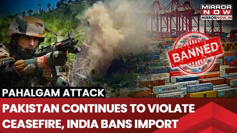 India Bans All Imports From Pakistan, Ceasefire Violation By Pak Army Continues For 10th Day