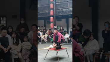 Title: Incredible Balance Act – Bowl Stacking Mastery on a Rolling Board 🎩🔥