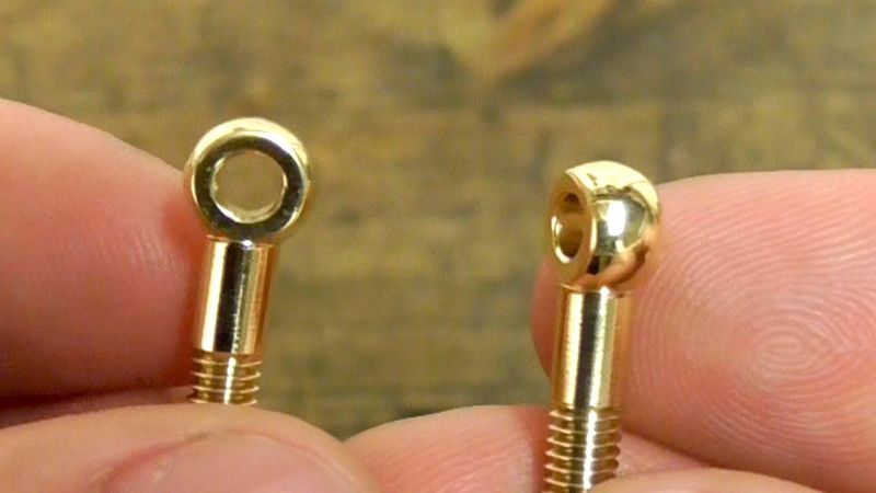 Making Tiny Polished Eye Bolts