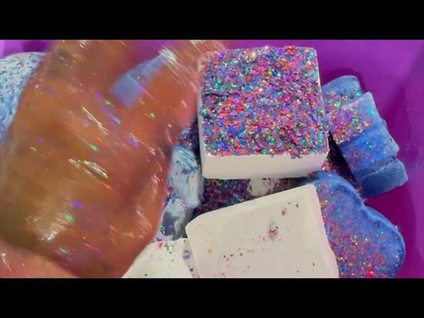 Blue purple again with Carnival glitter #gymchalkasmr 💜