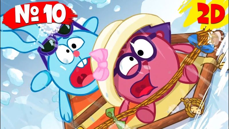 Все серии подряд. Часть 10 | Смешарики 2D в HD!