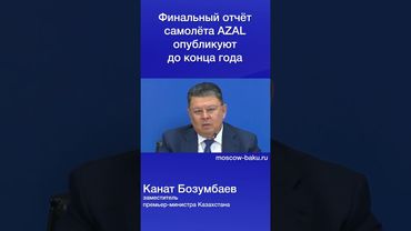 Финальный отчёт самолёта AZAL опубликуют до конца года