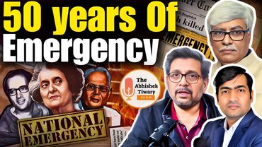 आपातकाल के 50 साल | Indira Gandhi | Anupam Mishra | Omkar Chaudhary | The Abhishek Tiwary Show |