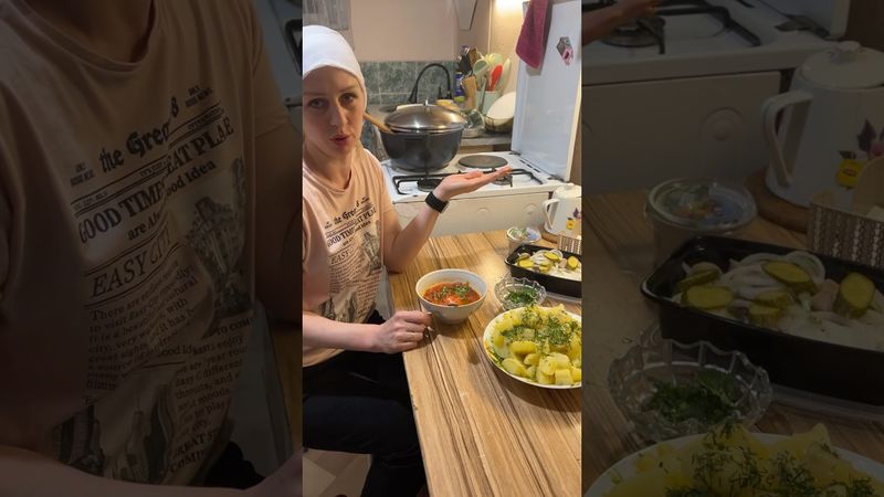 Муж Казах Радуется Ужину по Русски😉 #межнациональныйбрак #казахрусская #смешанныйбрак