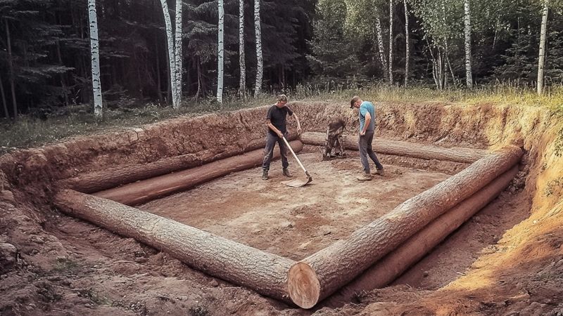 این دو مرد یک کابین بزرگ در زیر زمین می سازند | شروع تا پایان توسط lifeinthesiberianforest1@