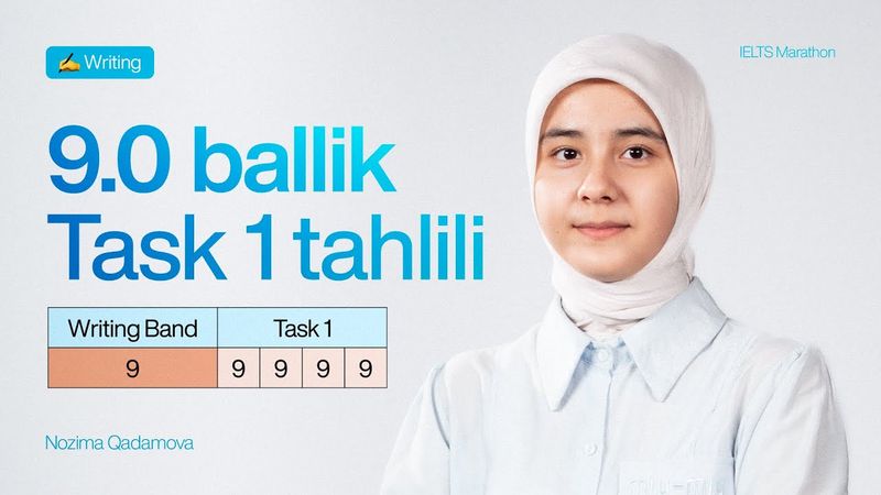 Writing Task 1 siz o‘ylaganchalik qiyin emas! | IELTS Marathon