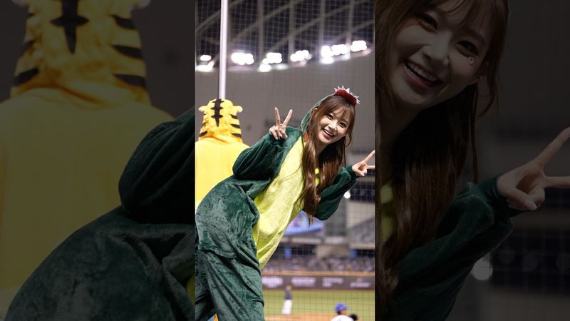 珠珢今天中場舞表演化身可愛的小怪獸 好有喜感🤣@Jueun_0724