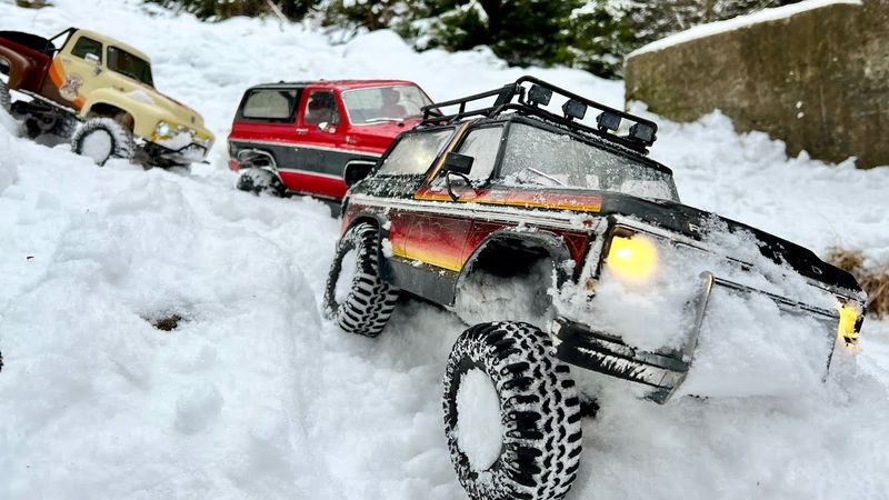 FRONZEN RC TRUCK EPIC CRASHES and SNOW Off-Road Kleť 2022