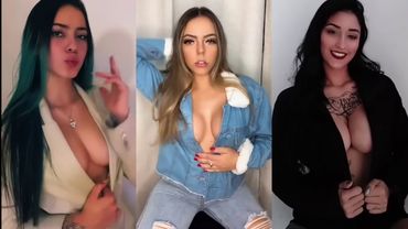 NO BRA Challenge | TIK TOK BooM BooM Challenge Compilation | Try on haul #short #nobra #fashion