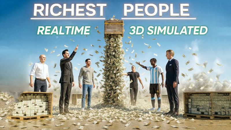 💵 Billionaires REALTIME Earnings | 3D Simulated
