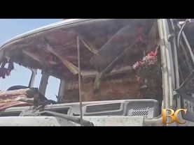 Pakistan blames India for suspected suicide attack on school bus