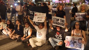 Israeli anti-war protesters clash with police in Tel Aviv | AFP