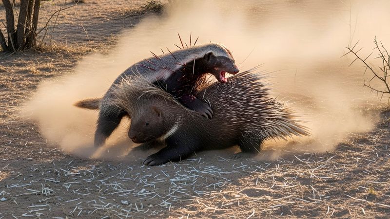 Hundreds of Quills… Yet the Badger Keeps Fighting!